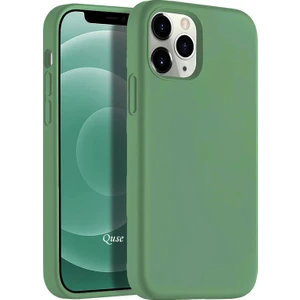 Apple iPhone 12 Pro Max (6.7'') Soft Touch Liquid Silikon Kılıf Açık Yeşil