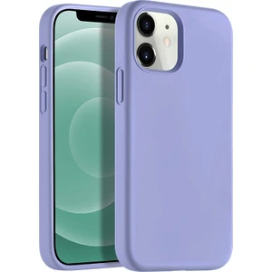 Apple iPhone 12 Mini 5.4" Soft Touch Altı Kapalı Liquid Silikon Lansman Kılıf Lila