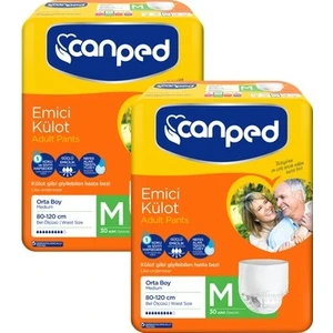 Emici Külot Orta (Medium) 2X30'LU 60 Adet Hasta Bezi