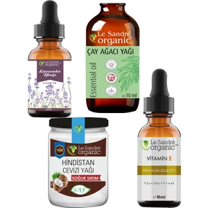 Le Sandre Organics Lavanta Yağı & Hindistan Cevizi Yağı & Çay Ağacı Yapı & E Vitamini 290 ml