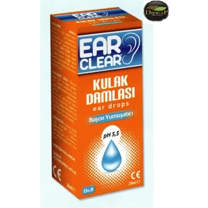 Ear Clear Dış Kulak Temizleme Solüsyonu (Buşon Yumuşatıcı) 20 ml