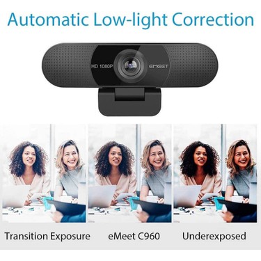 emeet webcam with microphone