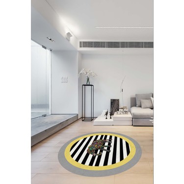 cappio hali sari fil desenli yuvarlak hali makinada fiyati