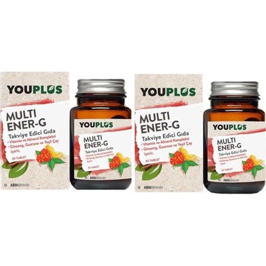 youplus multi ener g multivitamin 30 tablet x 2 fiyati