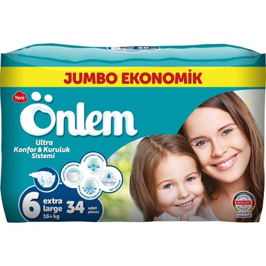 Onlem Bebek Bezi Jumbo Paket Extra Large 34 Lu 16 Kg Fiyati