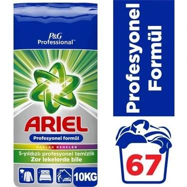 Ariel 10 kg Parlak Renkler Toz