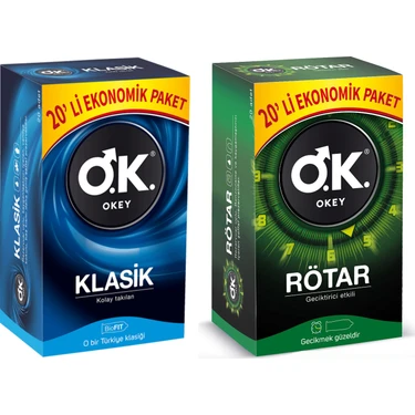 Okey Klasik 20'li ve Rötar 20'li