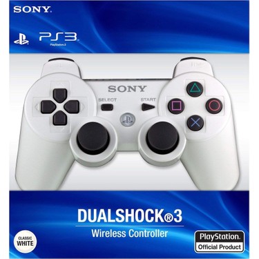 sony ps3 joystick ps3 kol beyaz sarj kablosu ile birlikte fiyati