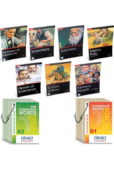 Mira Books Level 2 İngilizce Hikaye Seti (7 Kitap) + Kelime Kartları A2-B1