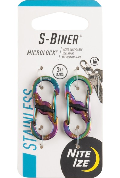 Nite Ize S-Biner Microlock Çelik Karabina 2li Paket