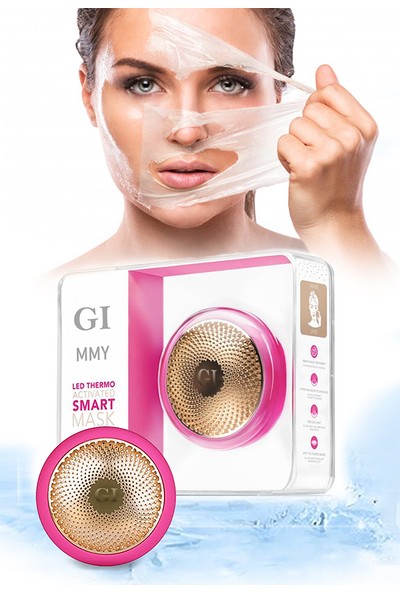 Gi Akıllı Maske Terapi Cihazı LED Thermo Aktif Smart Mask Ufo-Fuşya