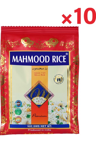 Mahmood Rice Basmati Pirinç 900 gr x 10 Adet