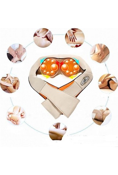 Realx Ovmalı Isıtmalı Masaj Aleti Boyun Sırt Omuz Bel Ayak ve Kol Bacak