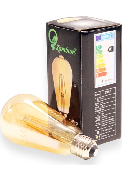 Heka LED Filament Ampul 4 W E27 Gün Işığı - Dimmerli