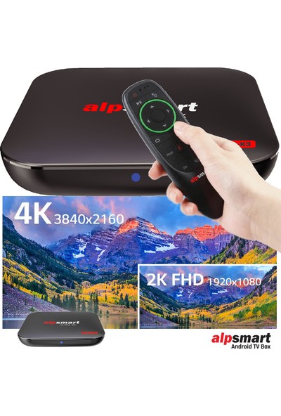 Alpsmart AS575-X3 4K 4gb Ram 64GB Hafıza Android Tv Box