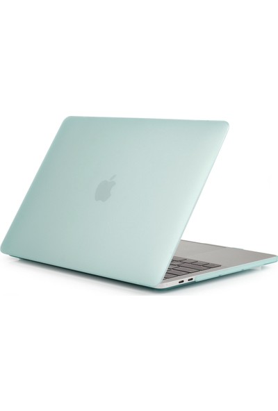 Arabulalaca Apple Macbook Air 13.3' 2020 (M1) A2337 Koruma Kılıfı A2337 Mat Doku Case Yeşil