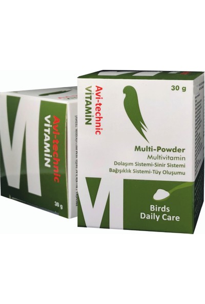 Avitechnic Multi Powder / Kafes Kuşları Için Toz Multivitamin