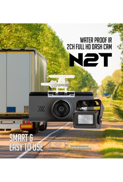 Gnet N2T Wi-Fi Ticari Araç Kamerası Kara Kutu
