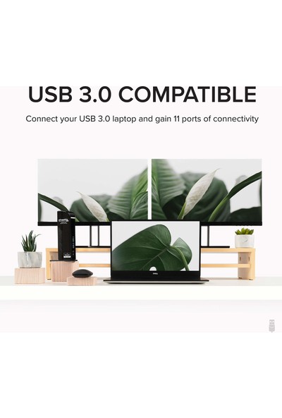 Plugable USB 3.0 Universal Laptop Dock - HDMI ve Dvı/vga/hdmı Gigabit Ethernet Ses 6 USB Port (Yurt Dışından)
