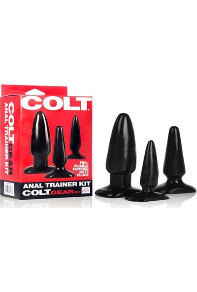 Colt Trainer 3'lü Anal Plug Set ve Playboy Masaj Yağı
