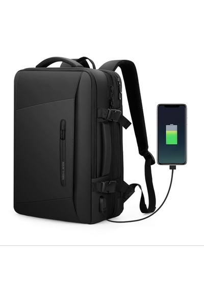 Mark Ryden 9299 USB Şarj Portlu Laptop/Notebook Sırt Çantası - Siyah (Yurt Dışından)