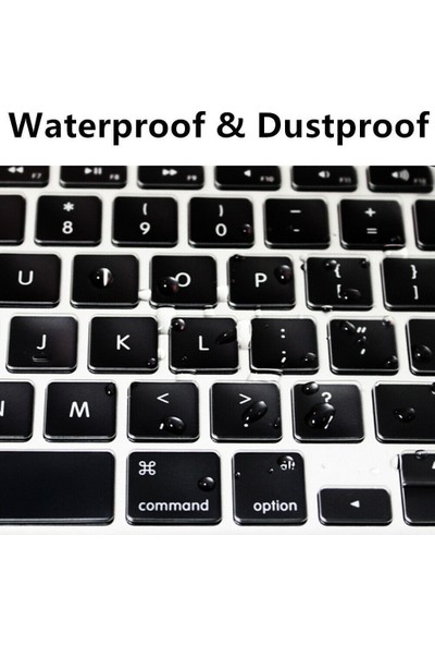 Arabulalaca Apple Macbook Pro 13" 2020 A2338 (M1) Silikon Klavye Koruyucu Türkçe Touchbar