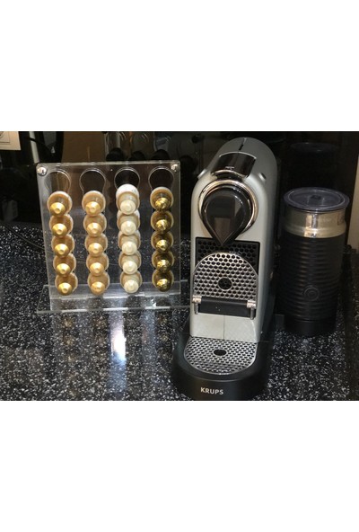 Asetat Kutu Kahve Kapsül Tutucu - Kutusu - Düzenleyici - Nespresso Uyumlu