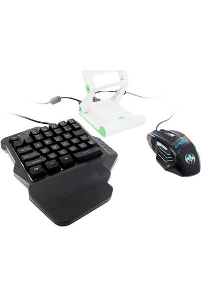 Zore SC-B05 3 In 1 Klavye Mouse Bağlantılı Mobil Oyun Seti