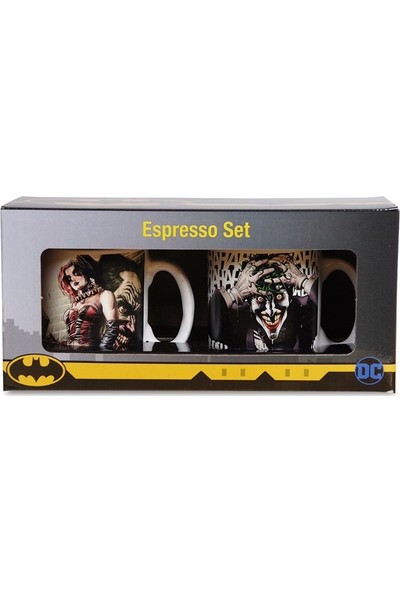 Bunlardan İstiyorum Joker Ha Ha & Harley Quinn Espresso Kupa Bardak Seti