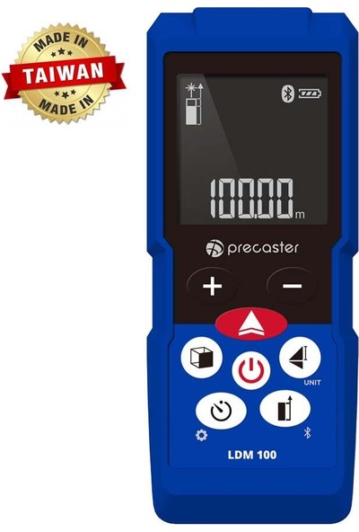 Precaster LDM100 100 m Çok Fonksiyonlu Profesyonel Bluetooth Lazermetre