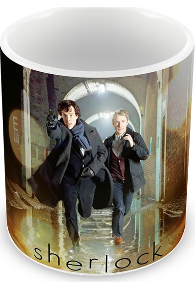 Penguen Dükkan - Sherlock Holmes Baskılı Kupa Bardak