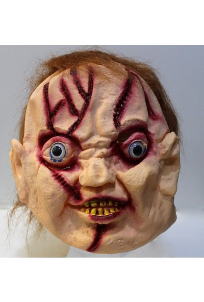 Fenomen Lateks Saçlı Chucky Maskesi