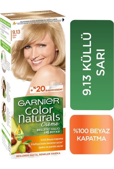 Garnier Color Naturals Saç Boyası 9.13+Saç Boyama Seti