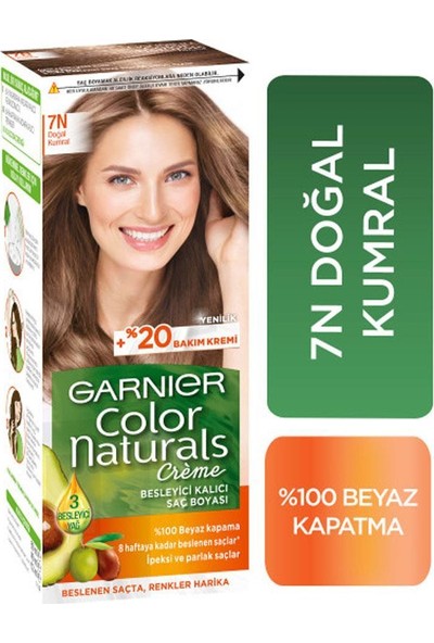 Garnier Color Naturals Saç Boyası 7n x 2+Saç Boyama Seti