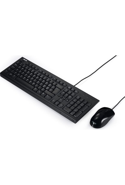 Asus U2000 Multımedya Özellikli,kablolu Klavye ve Mouse Set,f Klavye