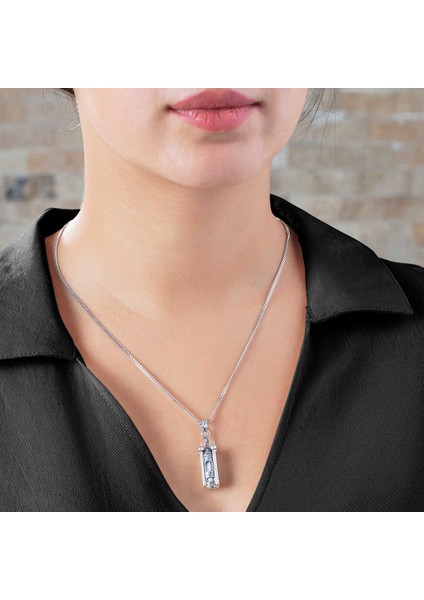 Minare Tasarım 925 Ayar Gümüş Cevşen Kolye indirimleri