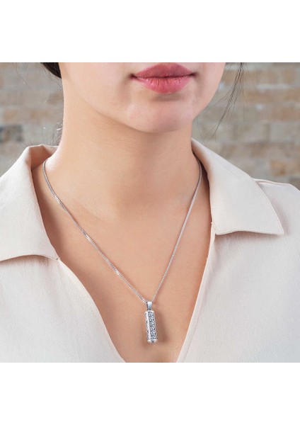 Şık Tasarım 925 Ayar Gümüş Cevşen Kolye modelleri