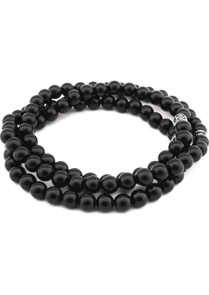 Hem Bileklik - Hem Kolye - Hem Tesbih 99LU Oniks Doğaltaş Aksesuar modelleri