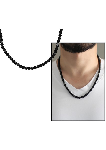 Hem Bileklik - Hem Kolye - Hem Tesbih 99LU Oniks Doğaltaş Aksesuar fırsatları