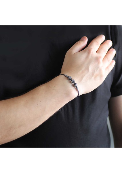 El Işçiliği Sıralı Küre Tasarım 1000 Ayar Gümüş Kazaz Bileklik fiyatları