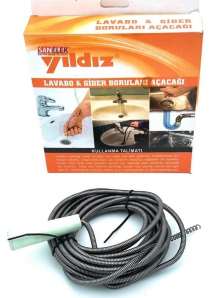 Yıldız Lavabo ve Gider Boruları Açacağı Lavabo Açma Susta 8 Metre