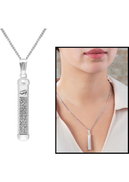 Zarif Tasarım 925 Ayar Gümüş Cevşen Kolye fiyatları