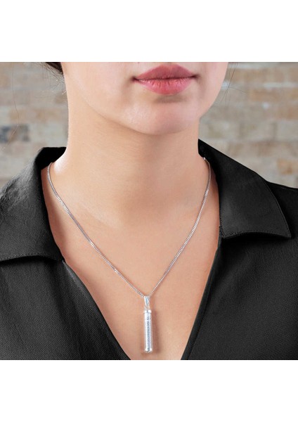 Zarif Tasarım 925 Ayar Gümüş Cevşen Kolye indirimleri