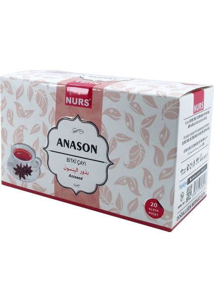 Anason Bitki Çayı 20'li Süzen Poşet