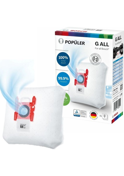 Bosch Bsgl 31266 Süpürge Toz Torbası 4 Adet