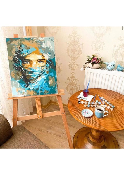 Womb Hobby Turkuazın Gizemi Sayılarla Boyama Seti 40 x 50 cm Tuvale Gerili fırsatları