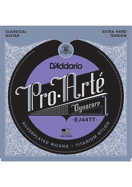EJ44TT Pro-Arté Dynacore- Titanium Trebles- Extra-Hard Tension Takım Tel Klasik Gitar Teli