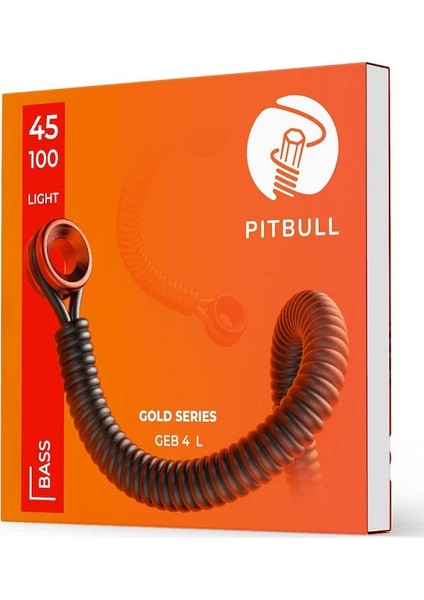 Pitbull Strings Gold Seri Geb-4 L Light Takım Tel Bas Gitar Teli 45-100