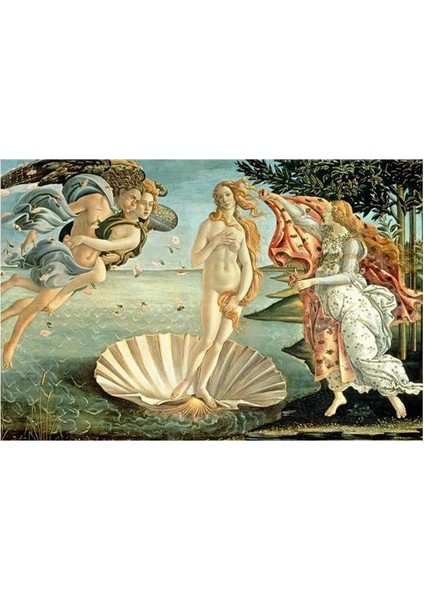 Venüsün Doğumu Sayılarla Boyama Seti 40x50 cm Tuval Kanvası ile Sanat Deneyimi