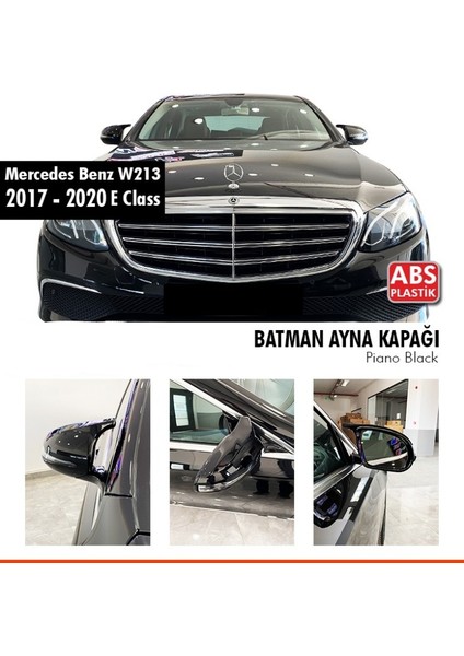 Mercedes W213 2017-2020 E Class Batman Ayna Kapağı Piano Black